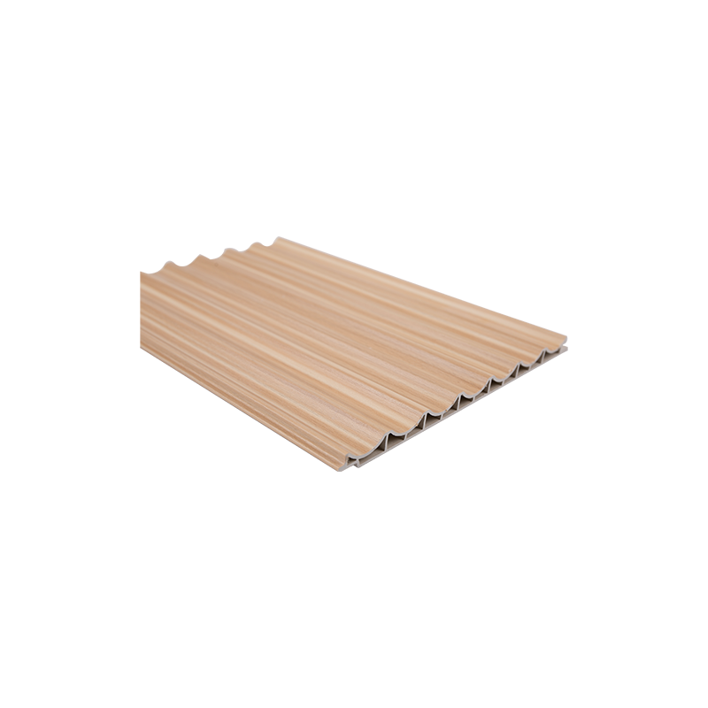 196*12 mm WPC Louvers vægpaneldekorationsmateriale