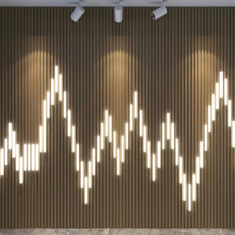 Vandtæt energibesparende LED -striplys til WPC Louvers vægpanel